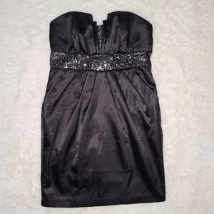 Strapless Black Mini Dress Little Black Dress